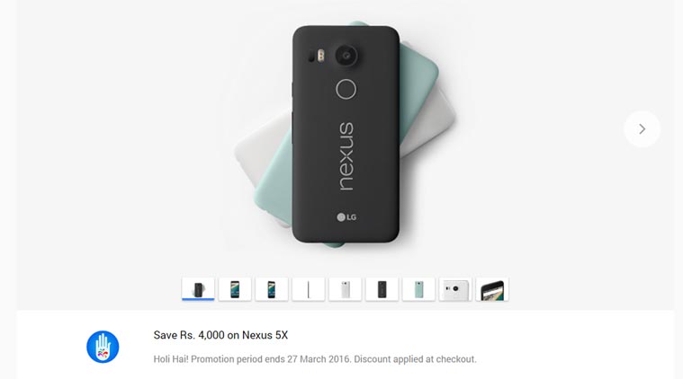 Google LG Nexus 5X, Nexus 5X discount, LG Nexus 5X discount, LG Nexus 5X Rs 4000 discount, Nexus 5X price, Nexus 5X Amazon, Nexus 5X Amazon vs Google store, technology, technology news