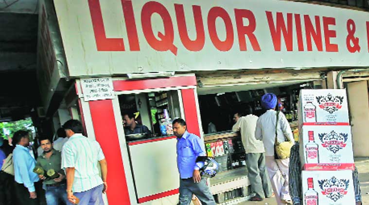 A liquor shop in Chandigarh. Express Archives