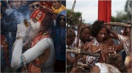 MahaShivaratri, Mahashivratri, International Womens Day, Womens day, Kashmiri Death, Suicide Attack, Murder, Solar Eclipse, Fashion Show, Migrants, Migrant Crisis, Balinese New Year, Indian Express, The Indian Express, Best Pics, Best Photos