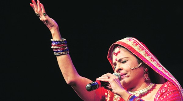 malini awasthi, padma shri malini awasthi, malini awasthi in chandigarh, folk music, milini awasthi folk music