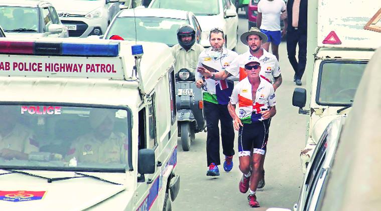 Pat Farmer in Chandigarh on Thursday. Jaipal Singh