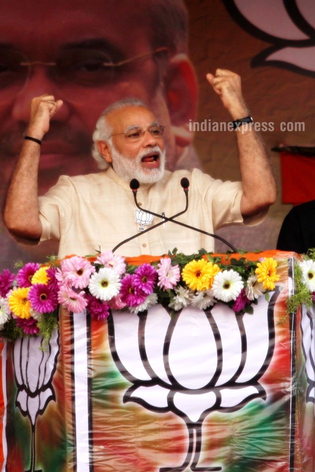 West bengal, narendra modi, modi bengal rally, west bengal polls, west bengal elections, 2016 bengal election, modi in bengal, elections 2016, West Bengal assembly elections, Narendra Modi Kharagpur rally, Bjp rally, India news, latest news, indian express
