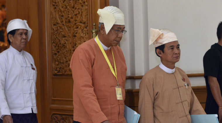 Myanmar, Myanmar President, Htin Kyaw, Reduce Myanmar Ministries, Decrease Myanmar Ministries, Myanmar Ministries reduction, Aung San Suu Kyi, Myanmar Democracy, Myanmar Parliament vote, Asia news