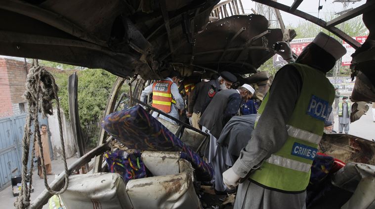 Pakistan Blast: Powerful Bomb Rips Through Bus In Peshawar, 16 Killed ...