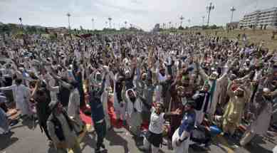 Islamabad, Mumtaz Qadri, Chaudhry Nisar Ali Khan, Pakistani Interior Minister, Sunni Tehreek, Sunni Tehreek rally, Islamist protest, Islamabad protest, Islamabad clashes, Islamabad Sunni Tehreek rally, Islamabad Islamist rally, Pakistan news, World news