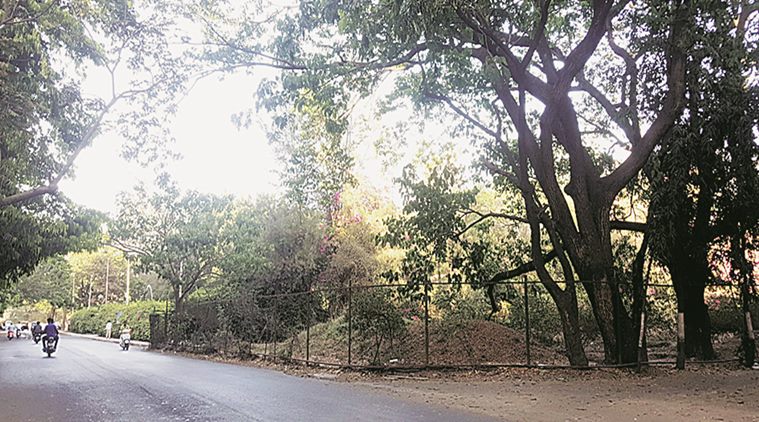 After HC orders, PMC pays Rs 18.5 crore to landowner,  takes plot back for garden purpose at Salisbury park.Express Photo By Sandeep Daundkar, Pune, 13.02.2016