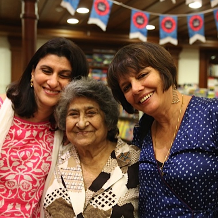 The authors who put together Parsi Bol 2: Meher Marfatia (left), translator Rutty Manekshaw (centre) and Sooni Taraporevala (right). (Photo: Firdaus Bativala)