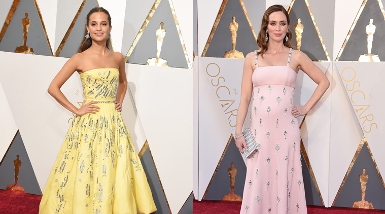 From L to R: Alicia Vikander and Emily Blunt. (Photo: AP)