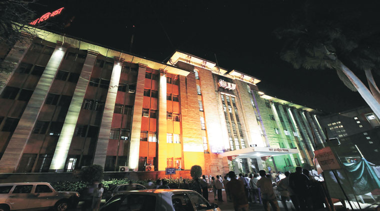 PMC, PMC news, PMC electricity, PMC LED fitting, LED fitting in PMC office, pune news, indian express