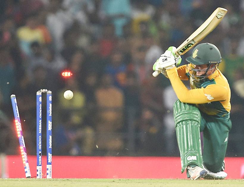 Quinton de Kock, Andre Russell, de Kock, Russell, West Indies South Africa pictures, World Twenty20 photos, cricket photos