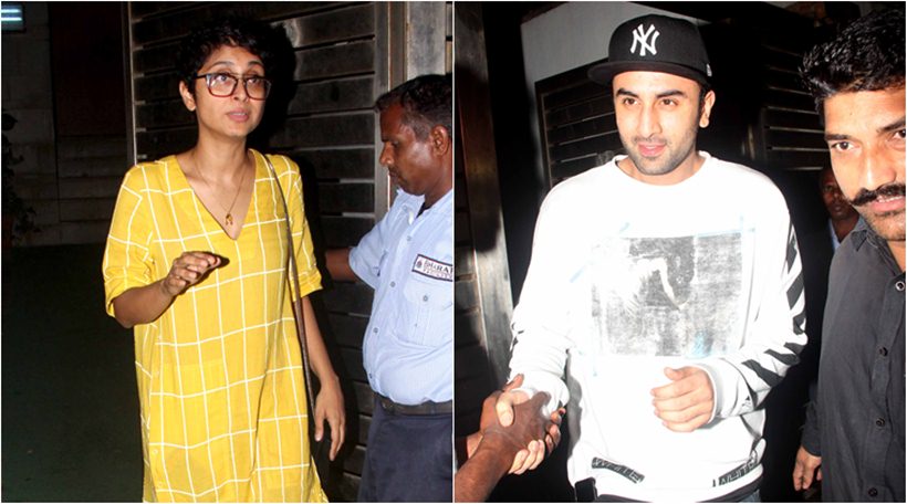 ranbir kapoor, kiran rao, farhan akhtar, ranbir, ranbir kapoor pics, ranbir pics, kiran rao pics, ranbir kapoor photos, ranbir kapoor with fans, entertainment