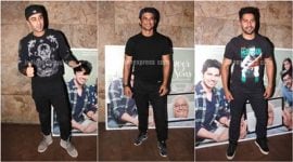 Ranbir Kapoor, Sushant Singh Rajput, Varun Dhawan, Bobby Deol, Kapoor & Sons, Kapoor & sons Screening, Farhan Akhtar, Anurag Kashyap, Vikas Behl, Naseeruddin Shah, Kapoor and Sons screening, Ranbir Kapoor pics, Sushant pics, Varun Dhawan pics