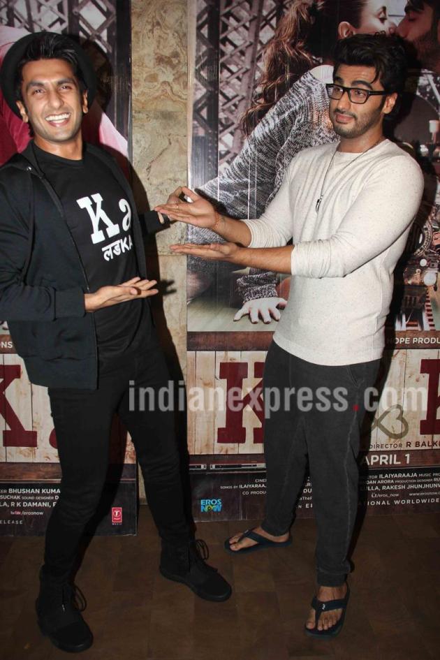 Ranveer Singh, Ki & Ka, Ranveer Singh Arjun kapoor, Kareena Kapoor, Arjun Kapoor, ki and ka, Ranveer Singh photos, Arshad Warsi, Bhumi Pednekar, Neila Devi, Sophie Choudry, Manish Malhotra, ki and ka cast, ki and ka news, ki and ka photos, ki and ka stills, entertainment photos