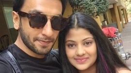 ranveer singh, zanai bhosle, asha bhosle, ranveer singh selfie, ranveer selfie zanai, ranveer zanai selfie, ranveer singh movies, ranveer singh news, ranveer singh latest news, entertainment news