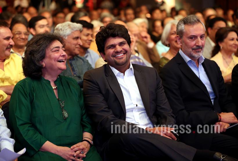 Ramanth Goenka lecture, RNG Lecture, Raghuram Rajan, RBI Governor Raghuram Rajan, Raghuram Rajan First RNG Lecture, Raghuram Rajan Ramanth Goenka Lecture, Dr Raghuram Rajan, Anant Goenka, Indian Express, Ramanth Goenka Lecture pics, RNG Lecture pics, RNG lecture Photos