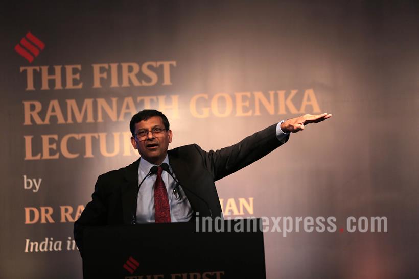 Ramanth Goenka lecture, RNG Lecture, Raghuram Rajan, RBI Governor Raghuram Rajan, Raghuram Rajan First RNG Lecture, Raghuram Rajan Ramanth Goenka Lecture, Dr Raghuram Rajan, Anant Goenka, Indian Express, Ramanth Goenka Lecture pics, RNG Lecture pics, RNG lecture Photos