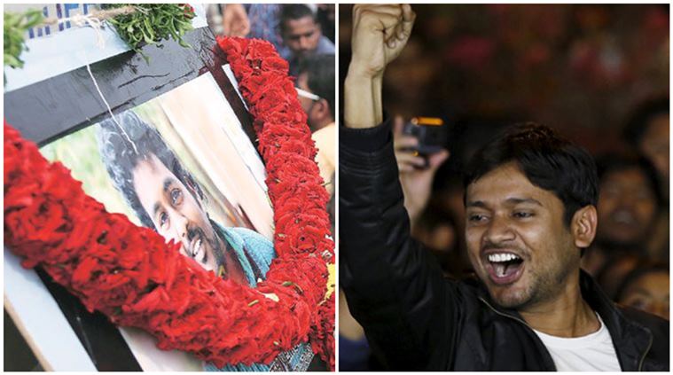Kanhaiya’s arrest in JNU came just short of a month after the Dalit student committed suicide in his room on the Hyderabad Central University campus.