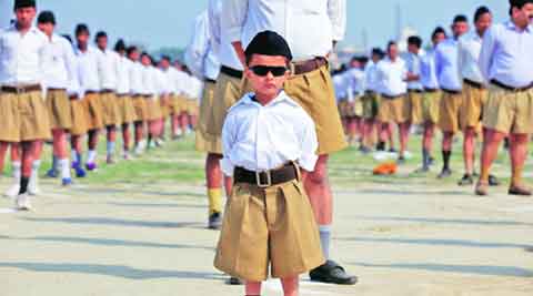 New RSS uniform Khaki shorts make way for khaki pants  India News  The  Indian Express