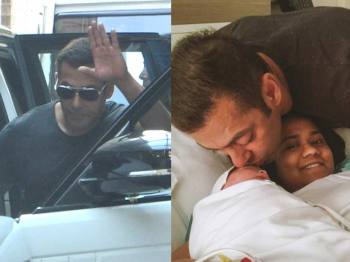 Behan Sleeping Bhai Sex - Salman Khan meets and kisses Arpita and Aayush's baby boy Ahil, see pics |  Entertainment Gallery News,The Indian Express