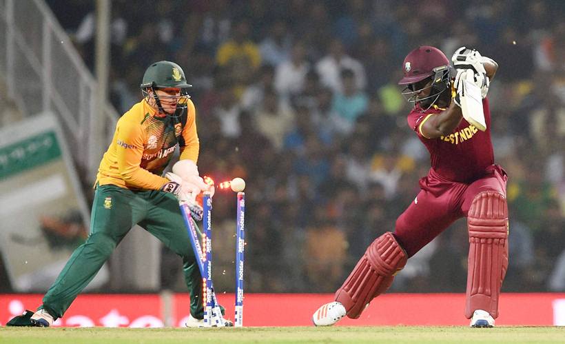 Darren Sammy, Quinton de Kock, Imran Tahir, Sammy, de Kock, Sammy de Kock, Sammy Tahir bowed, South Africa, West Indies South Africa pictures, World Twenty20 photos, cricket photos