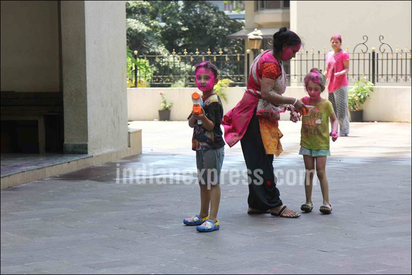 shahraan, iqra, holi, holi 2016, bollywood holi