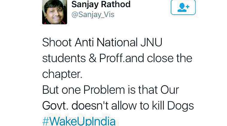 Sanjay Rathod’s controversial tweet.