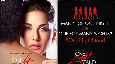 480px x 267px - One Night Stand poster released: Sunny Leone's eyes do the talking |  Entertainment News,The Indian Express