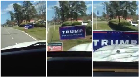 Trump, Donald Trump, Wilmington Trump video, North Carolina Trump video, Trump North Carolina, Trump campaign, trump campaign sign, trump video, donald trump news, north carolina donald trump, US news, Trending videos, Trending news