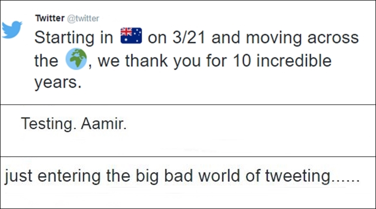 Happy birthday Twitter, Amitabh Bachchan, Shah Rukh Khan, Narendra Modi, Aamir Khan, Chetan Bhagat, Anand Mahindra, Deepika Padukone, Sachin Tendulkar, Shashi Tharoor, A R Rahman, Twitter turns 10, celebrity tweets, influential Indian tweeters, celebrities on Twitter, first tweets of celebrities,