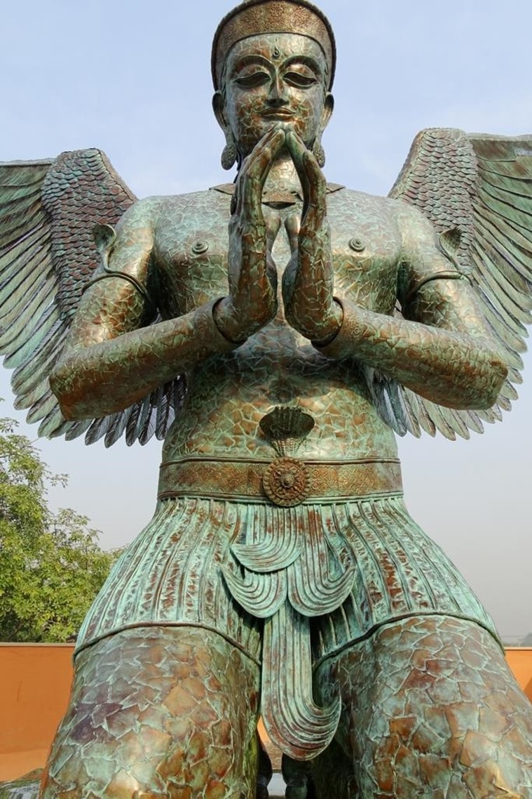 Surrender- Vishnu Garuda by Satish Gupta.
