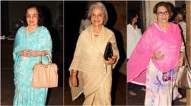 Kapoor & Sons, Kapoor & Sons screening, Kapoor & Sons show, Kapoor & Sons theatre, waheeda rehman, helen, entertainment news