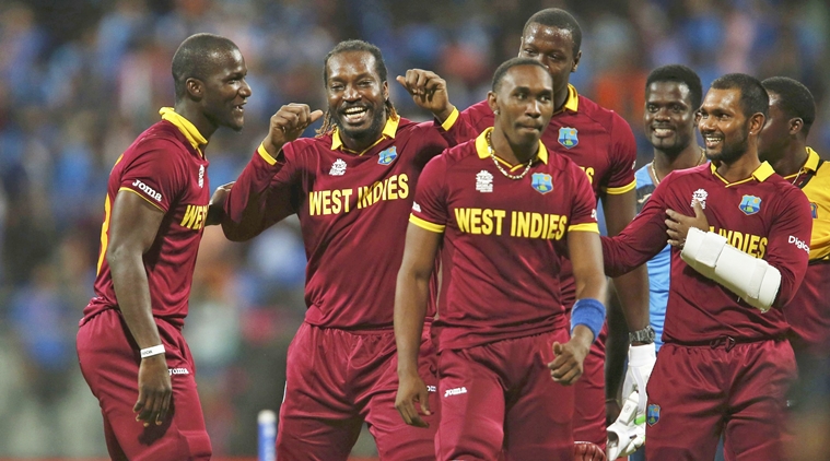 India vs West Indies West Indies celebrate semis win with 'Champions