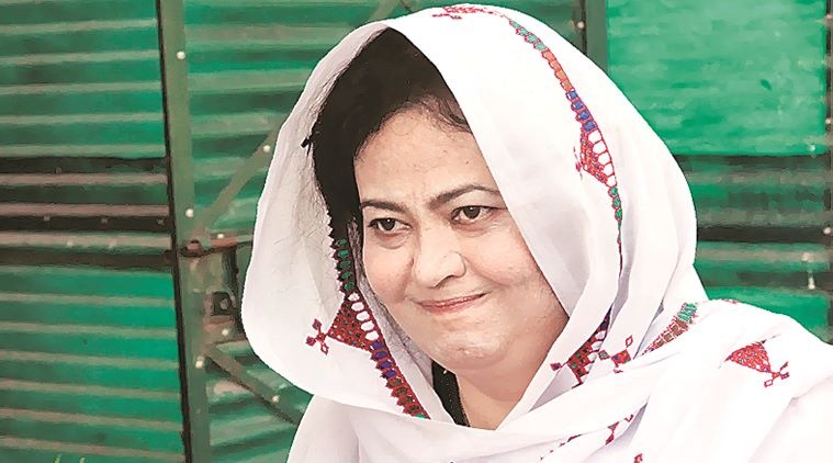 Dr. Naela Quadri Baloch freedom fighter from Balochistan during a interaction with media in Chandigarh on Thursday, April 21 2016. Express photo by Jaipal Singh