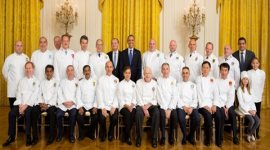 CCC_480_5 US President Barack Obama with the chefs des chefs in 2013 at the White House no alt set