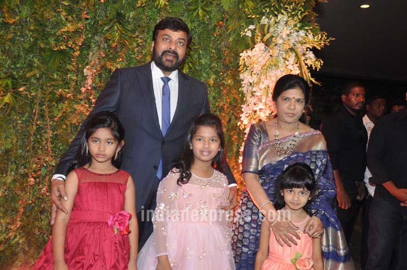 sreeja, sreeja reception, sreeja recpetion pics, sreeja marriage, chiranjeevi, chiranjeevi sreeja, chiranjeevi daughter, allu arjun, ram charan teja, venkaiah naidu, chandrababu naidu, aravind swami, rakulpreet, radhuka sarathkumar, sreeja wedding recpetion pics, entertainment