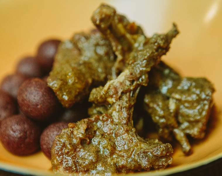 Mutton chops with Cocktail Muddes.