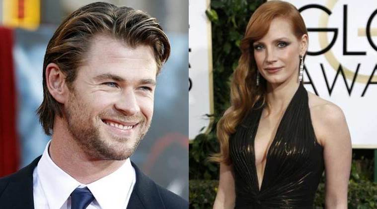 Chris Hemsworth Is Very Good Kisser Jessica Chastain Hollywood News The Indian Express