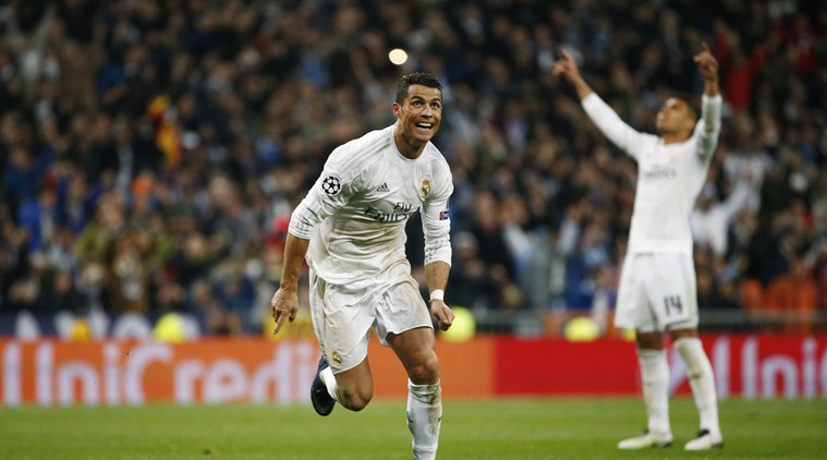 cristiano ronaldo hat trick champions league