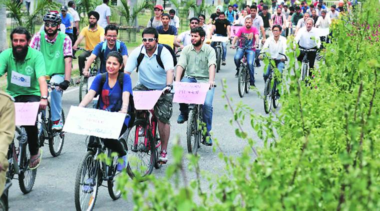 Panjab University students take out 