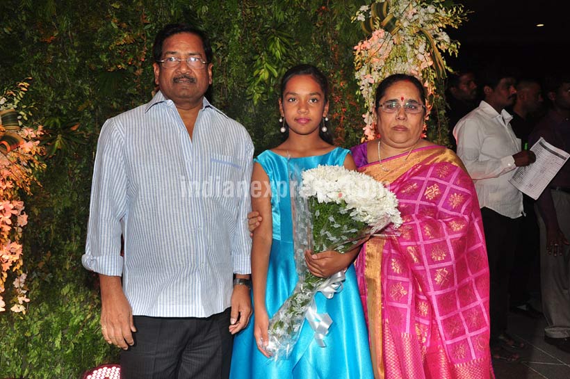 sreeja, sreeja reception, sreeja recpetion pics, sreeja marriage, chiranjeevi, chiranjeevi sreeja, chiranjeevi daughter, allu arjun, ram charan teja, venkaiah naidu, chandrababu naidu, aravind swami, rakulpreet, radhuka sarathkumar, sreeja wedding recpetion pics, entertainment