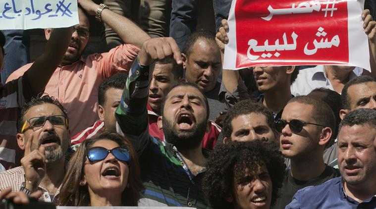 Egypt, Egypt protests, Egypt protests arrest, arrest in egypt protests, Saudi Arabia, Abdel-Fattah el- Sisi, Egypt president, egypt president Abdel-Fattah el- Sisi, Sisi, Red Sea islands, egypt government, Saudi Arabia's King Salman bin Abdulaziz, world news, international news