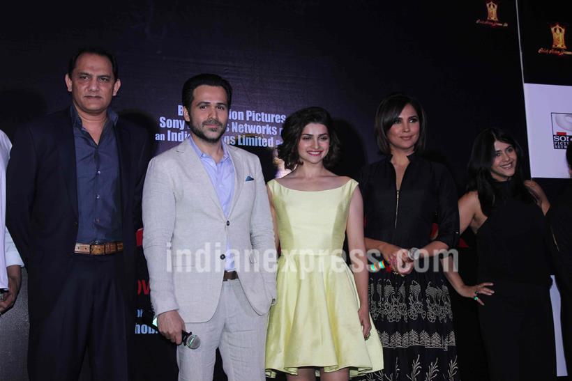 Azhar, Emraan hashmi, Pracchi Desai, Nargis Fakhri, Mohammad Azahruddin, Azhar trailer, Azhar Trailer launch, Lara Dutta, Emraan Hashmi azhar, Emraan Azhar, Emraan azharuddin, Azhar trailer launch pics