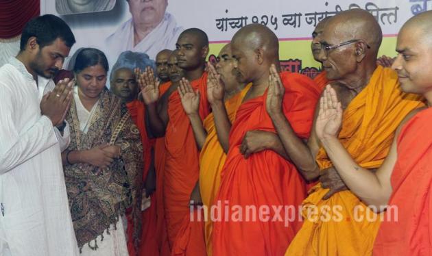 Ambedkar, Ambedkar birth Anniversary, Buddhism, Rohith Vemula, Rohith Vemula mother, Rohith Vemula mother Radhika, Rohith Vemula brother Raja, Rohith Vemula mother ambrace Buddhism, Rohith mother Embrace buddhism, Buddhism pics, Buddhism photos