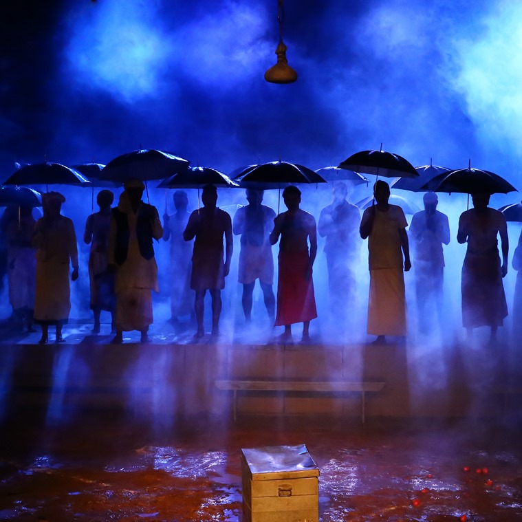 A scene from the spectacular production at Kodungallur.