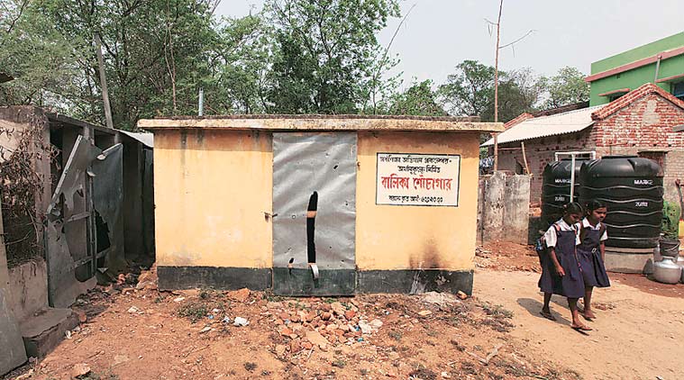 west bengal, west bengal polls, west bengal 1st phase poll, bengal first phase poll, bengal maoist areas, bengal jangalmahal, jangal mahal development, jangalmahal school toilets, jangalmahal water crisis, west bengal news, elections news, india news, latest news,