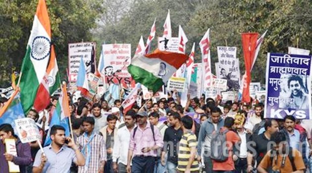 Kanhaiya Kumar jnu, jnu row, kanhaiya kumar, umar khalid, Kanhaiya, Anirban Bhattacharya,Anirban, JNu Anirban, jnu protests, anirban bhattacharya, umar khalid suspended, Anirban rusticated, Kanhaiya fined, Jnu photo gallery