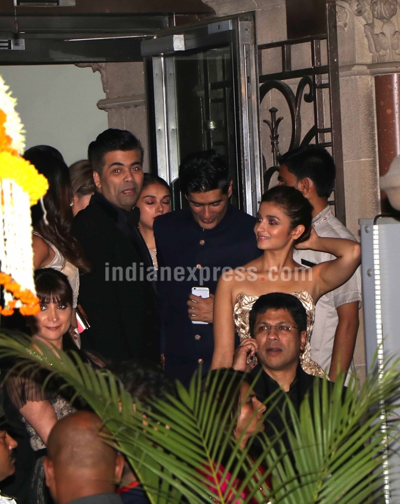 Alia Bhatt, Karan Johar, Sophie Choudry, MAnish Malhotra, Aditi Rao Hydari