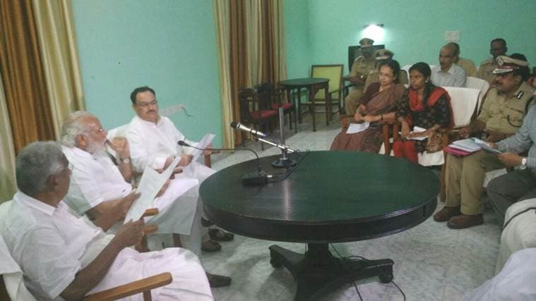 kollam temple fire, kerala temple fire, kerala fire, kerala fire live, kerala temple fire live, puttingal temple, Kollam Collector Shainamol, kerala news, kollam news, india news,