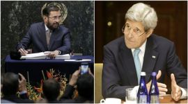 Prakash Javadekar, Piyush Goyal, John Kerry, paris climate agreement, paris, climate agreement, climate change, india news