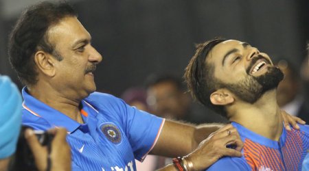 india coach, team india coach, ravi shastri, virat kohli, coach ravi shastri, skipper virat kohli, virender sehwag, richard pybus, tom moody, cricket news, cricket, indian express